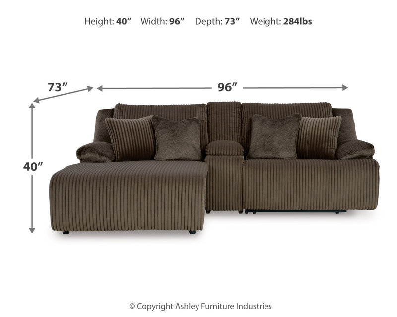 Top Tier Chocolate Sofa and Recliner from Ashley - Lara Furniture