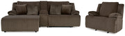 Top Tier Chocolate Sofa and Recliner from Ashley - Lara Furniture
