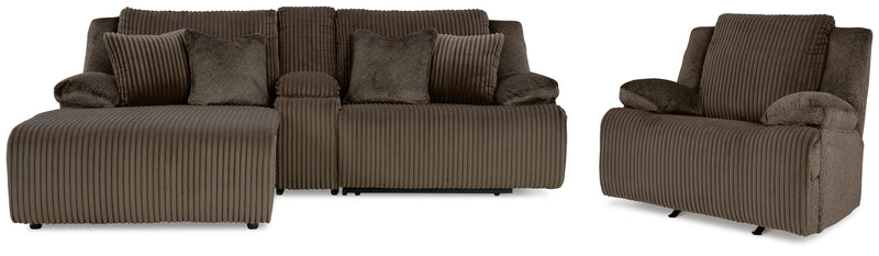 Top Tier Chocolate Sofa and Recliner from Ashley - Lara Furniture