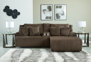 Top Tier Sofa and Recliner in Chocolate - Lara Furniture_Preset