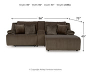 Top Tier Sofa and Recliner in Chocolate - Lara Furniture_Preset