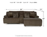 Top Tier Sofa and Recliner in Chocolate - Gate Furniture_Preset
