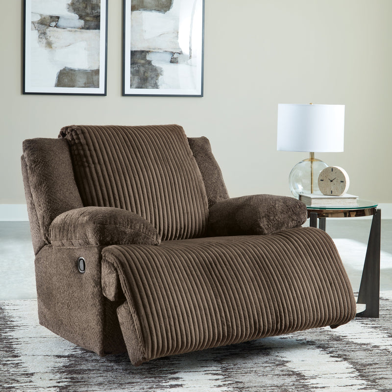 Top Tier Sofa and Recliner in Chocolate - Lara Furniture_Preset