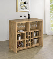 Topanga Engineered Wood Freestanding Home Bar Mango - 182785
