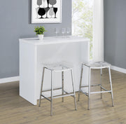 Topanga Engineered Wood Freestanding Home Bar White - 182786
