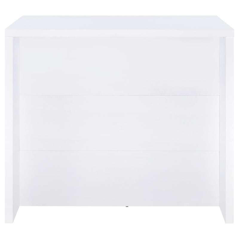 Topanga Engineered Wood Freestanding Home Bar White - 182786