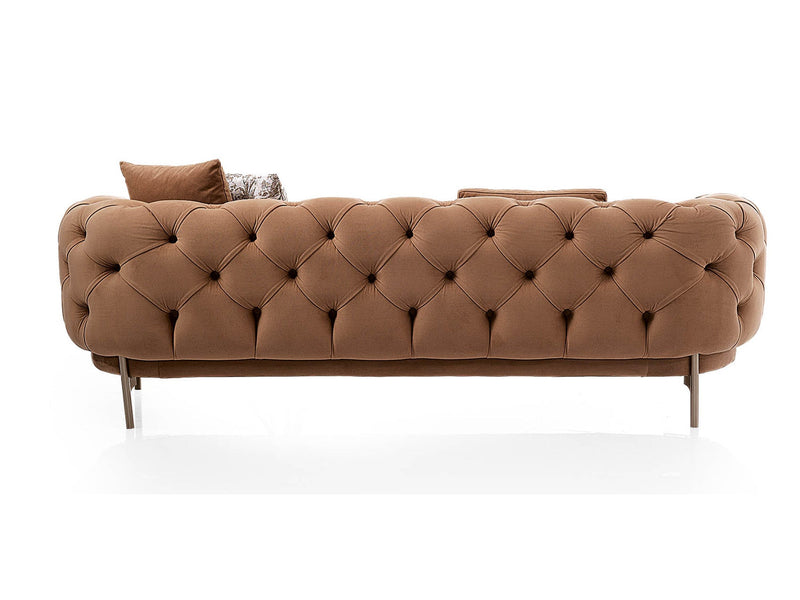 Tori Stationary 4 Seat Sofa in Brown - 200-ELI-TOR-T-885-4