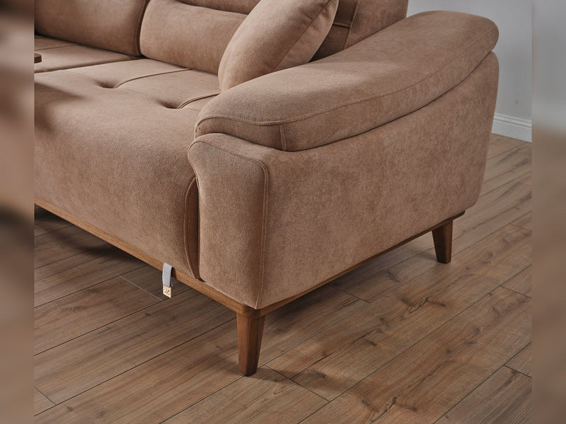 Torino 3-pieces (Relax Sofa & Relax Loveseat & Chair) Livingroom in Grey - Brick - 200-ELIF-TOR-A244-3R2R1
