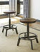 Torjin Brown/Gray Counter Height Stool (Set of 2) - Gate FurnitureBarstool