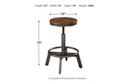 Torjin Brown/Gray Counter Height Stool (Set of 2) - Lara FurnitureBarstool