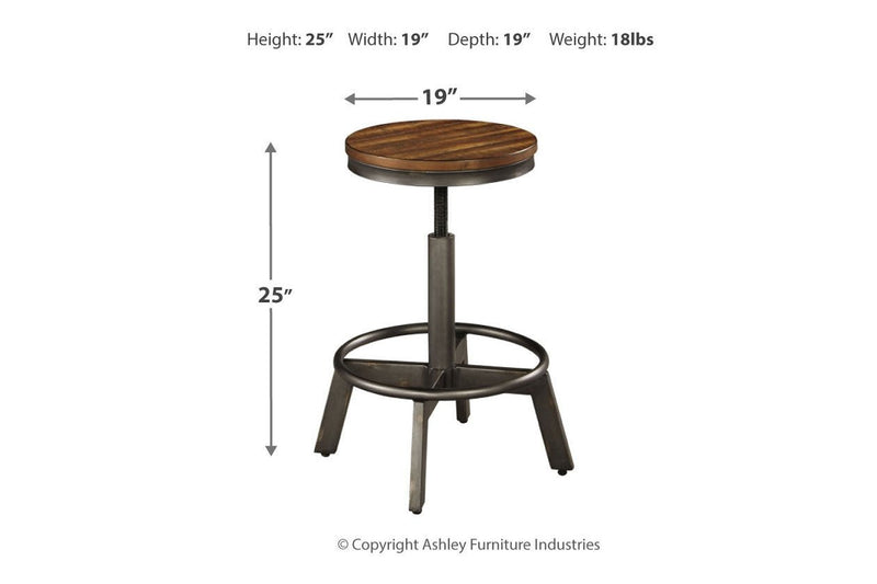 Torjin Brown/Gray Counter Height Stool (Set of 2) - Lara FurnitureBarstool