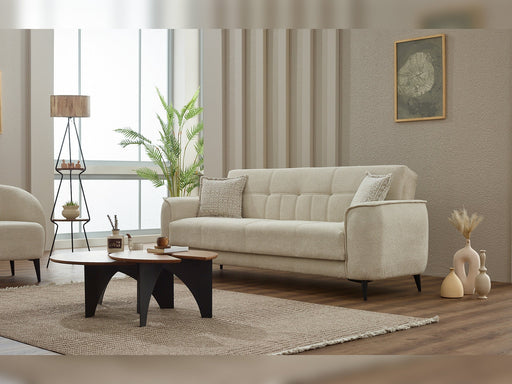 Touch Convertible Loveseat in Cream - 200-SIM-TOU-ERATO08-2