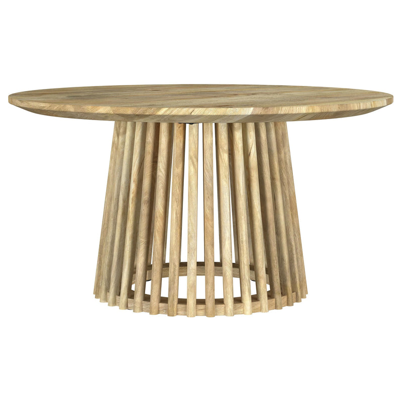 Touhy Round Solid Wood Cocktail Coffee Table Natural Mango - 710608