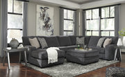 Tracling Slate LAF Sectional - Lara FurnitureSectional