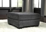 Tracling Slate Oversized Ottoman - Lara FurnitureOttoman