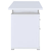 Tracy 55-inch 2-drawer Office Computer Desk White - 800108
