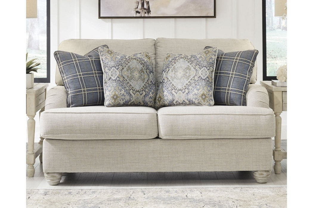 Traemore Linen Loveseat - Gate FurnitureLoveseat