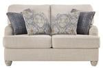 Traemore Linen Loveseat - Gate FurnitureLoveseat