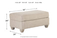 Traemore Linen Ottoman - Gate FurnitureOttoman