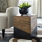 Trailbend Brown/Gunmetal Accent Table - Lara FurnitureTable