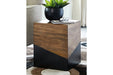 Trailbend Brown/Gunmetal Accent Table - Gate FurnitureTable