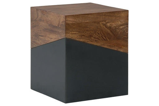Trailbend Brown/Gunmetal Accent Table - Gate FurnitureTable