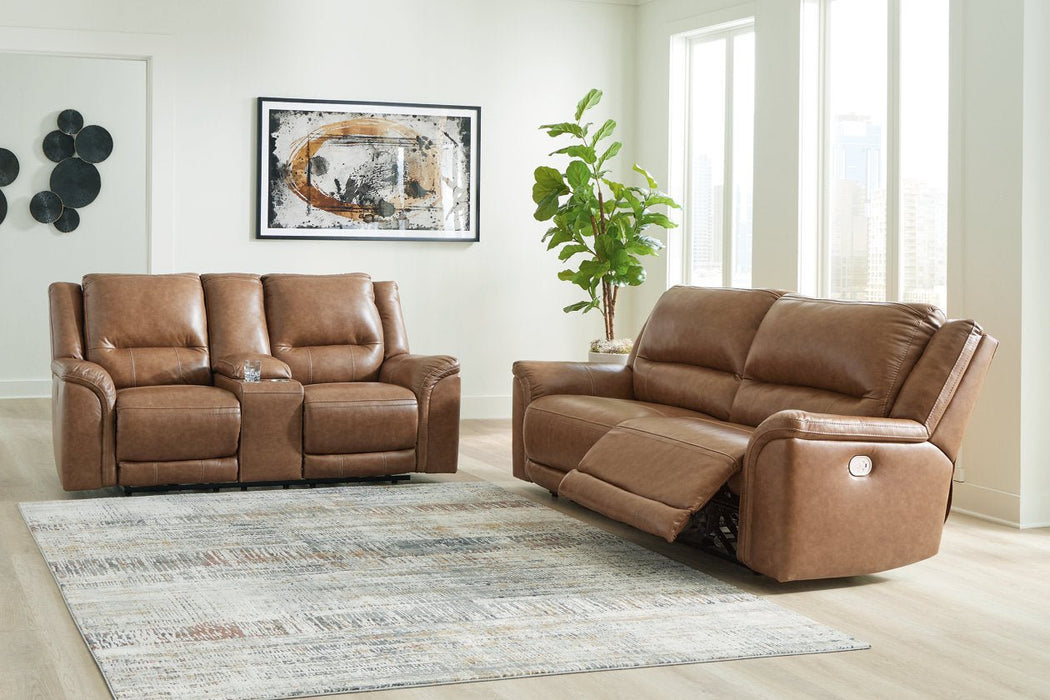 Trasimeno Caramel Power Reclining Living Room Set - Gate FurniturePower Reclining Living Room Set