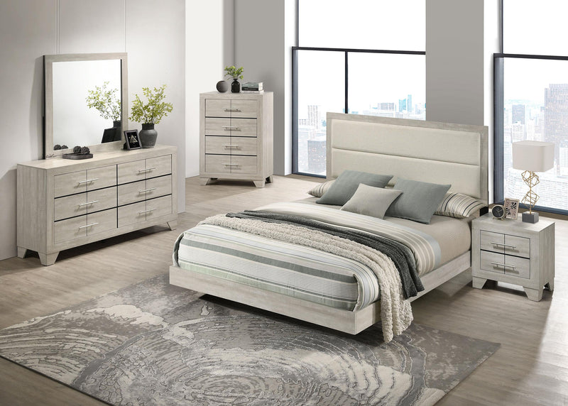 Trenton 4-drawer Bedroom Chest of Drawers Rustic Cream - 225065