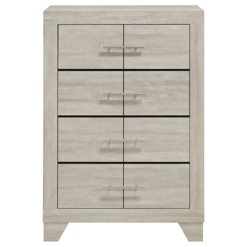 Trenton 4-drawer Bedroom Chest of Drawers Rustic Cream - 225065