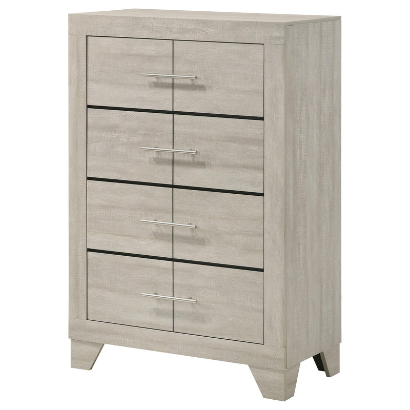 Trenton 4-drawer Bedroom Chest of Drawers Rustic Cream - 225065