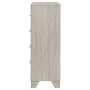 Trenton 4-drawer Bedroom Chest of Drawers Rustic Cream - 225065