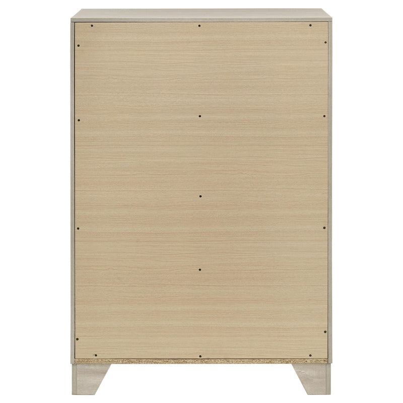 Trenton 4-drawer Bedroom Chest of Drawers Rustic Cream - 225065