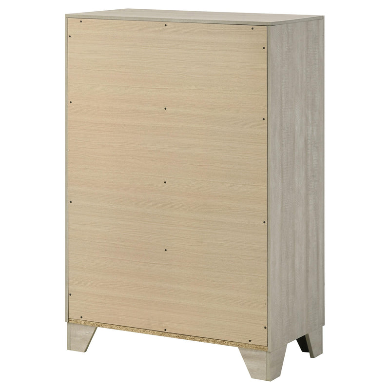 Trenton 4-drawer Bedroom Chest of Drawers Rustic Cream - 225065
