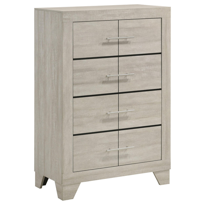 Trenton 5-piece Eastern King Bedroom Set Rustic Cream - 225061KE-S5