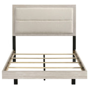 Trenton 54-inch Wood Full Panel Bed Rustic Cream - 225061F