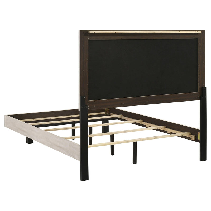 Trenton 54-inch Wood Full Panel Bed Rustic Cream - 225061F