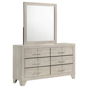 Trenton 6-drawer Bedroom Dresser With Mirror Rustic Cream - 225063M