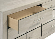 Trenton 6-drawer Bedroom Dresser With Mirror Rustic Cream - 225063M