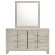 Trenton 6-drawer Bedroom Dresser With Mirror Rustic Cream - 225063M