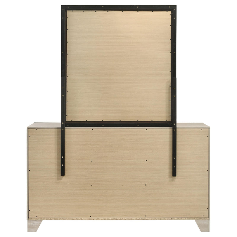 Trenton 6-drawer Bedroom Dresser With Mirror Rustic Cream - 225063M