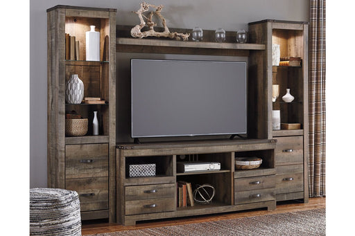 Trinell Brown 4 - Piece Entertainment Center - Gate FurnitureEntertainment Center