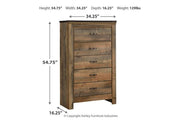 Trinell Brown Chest of Drawers - Lara FurnitureChest