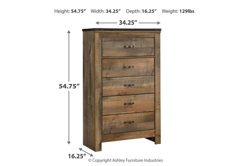 Trinell Brown Chest of Drawers - Lara FurnitureChest