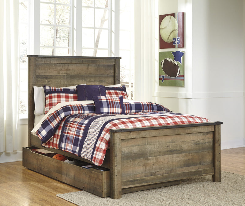 Trinell Brown Full Panel Bed - Lara FurnitureFull Bed