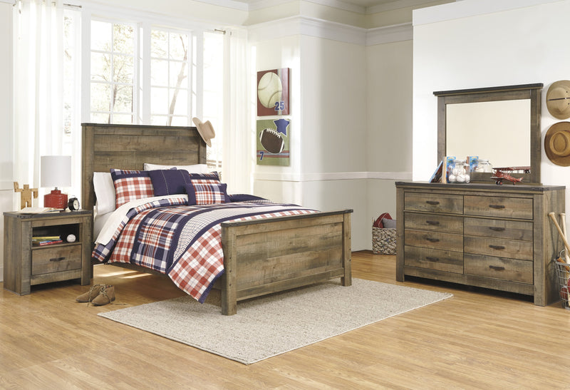 Trinell Brown Full Panel Bed - Lara FurnitureFull Bed