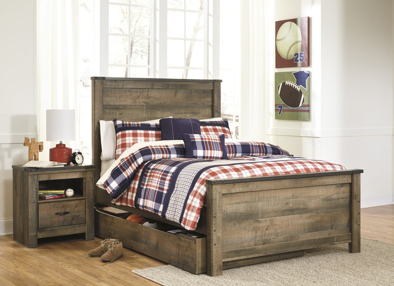 Trinell Brown Full Panel Bed - Lara FurnitureFull Bed