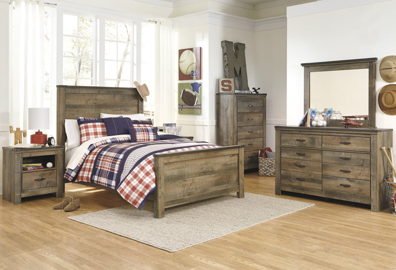 Trinell Brown Full Panel Bed - Lara FurnitureFull Bed