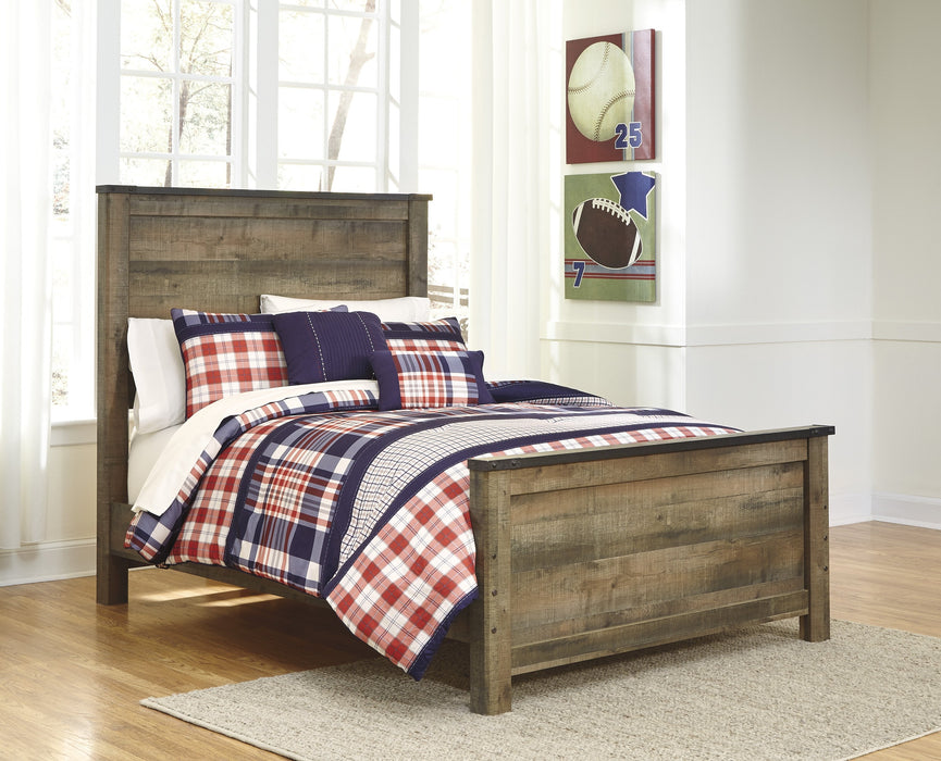 Trinell Brown Full Panel Bed - Gate FurnitureFull Bed