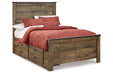 Trinell Brown Full Panel Bed with 2 Storage Drawers - Gate FurnitureFull Bed