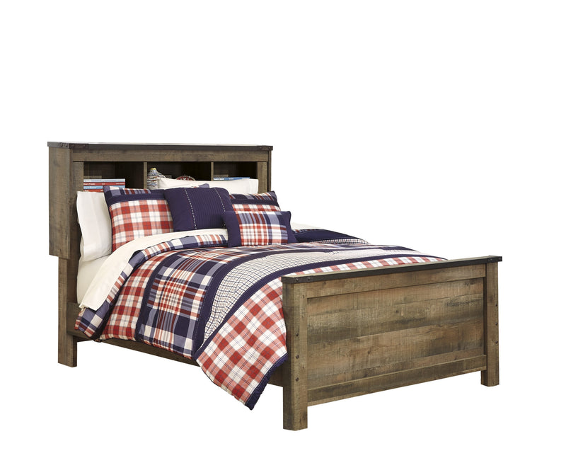 Trinell Brown Full Panel Bookcase Bed - Lara FurnitureFull Bed